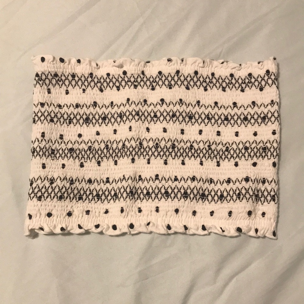NEW Hollister White Knitted Tube Top